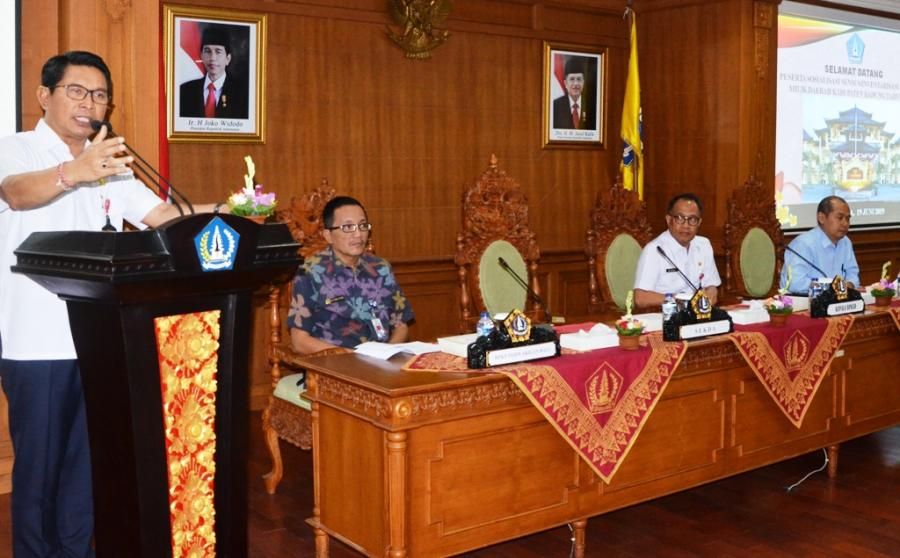 podiumnews.com-Sosialisasi Inventarisasi Barang milik Pemkab, Sekda Himbau Penataan Aset Dengan Baik dan Bijak